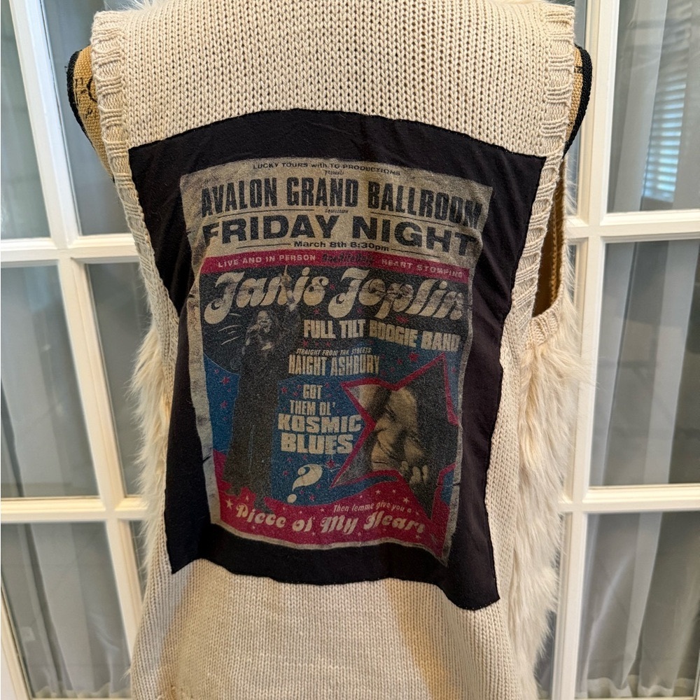 Women's Faux Fur Janis Joplin Vest